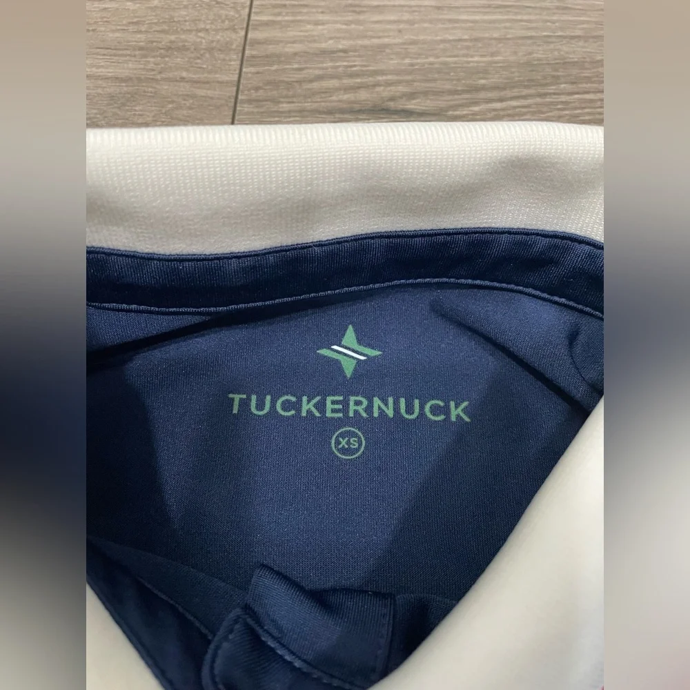 Tuckernuck Sport Navy Sleeveless Polo Preppy Alcott‎ Golf Dress Size L FLAW READ